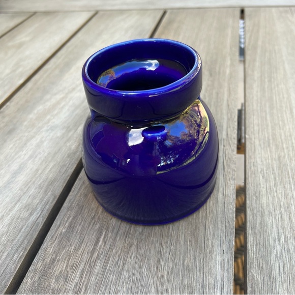 Vintage Starbucks Cobalt Blue Ceramic No Spill Travel Mug - Picture 6 of 11
